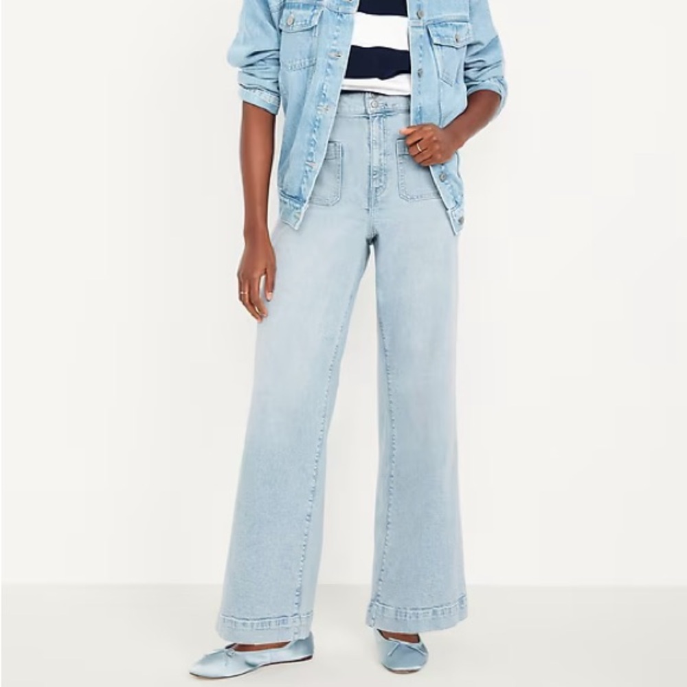 Old Navy Light Blue Flare Jeans